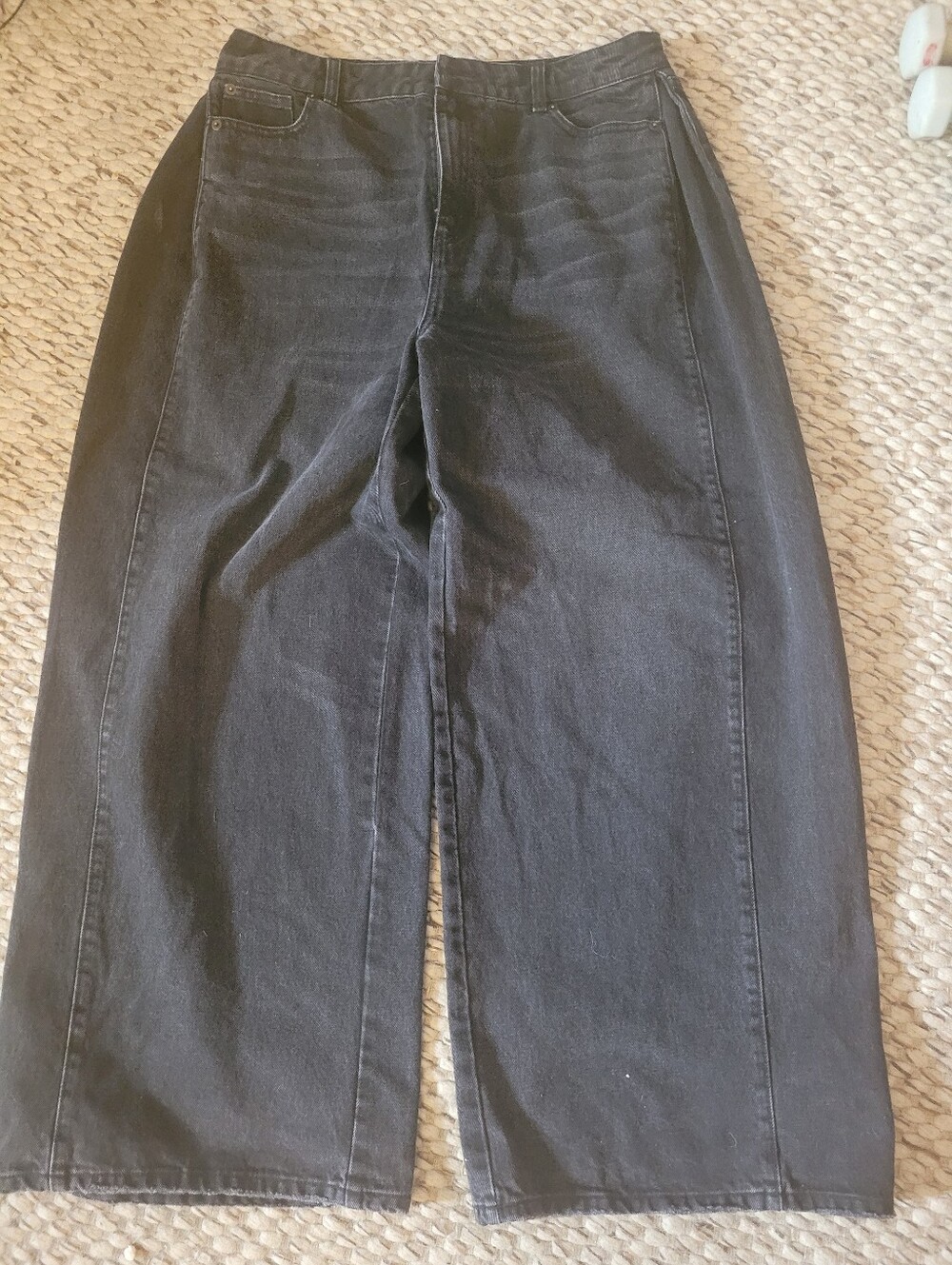 KBB by Kahlana Wide Leg Women's Jeans — Black, Size 10
